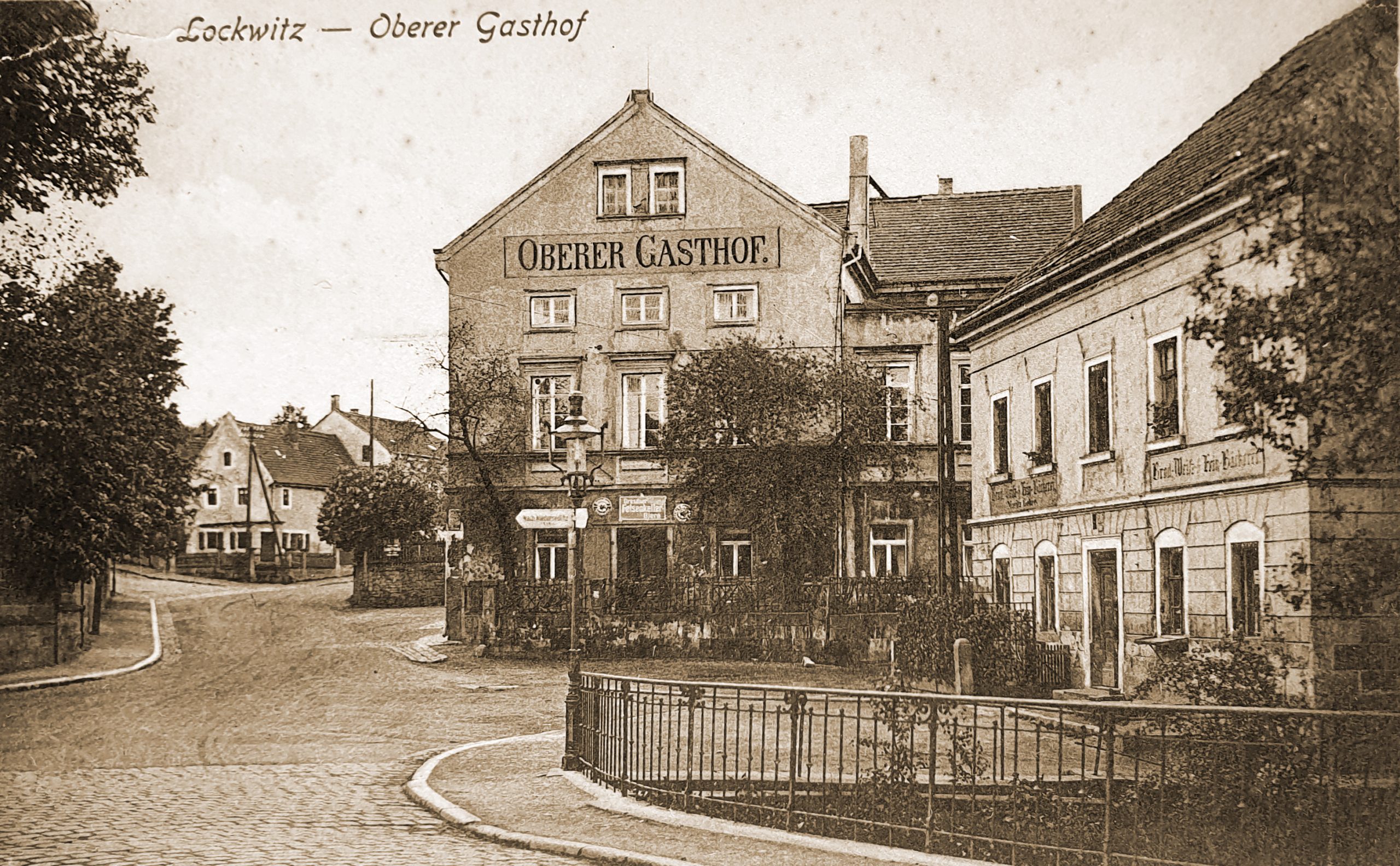 Oberer Gasthof Lockwitz Postkarte